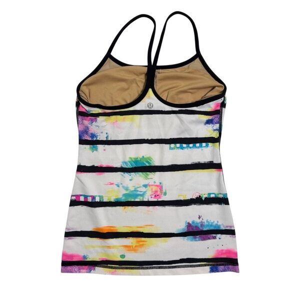 Lululemon‎ Power Y Tank Top Women’s Size 4 Graffiti Print (Rare!) - Picture 2 of 7